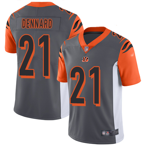 Cincinnati Bengals Limited Silver Men Darqueze Dennard Jersey NFL Footballl #21 Inverted Legend->cincinnati bengals->NFL Jersey